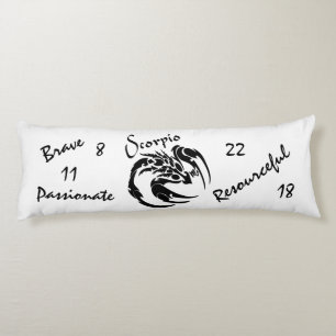 Scorpio Zodiac-symbool en -teken Lichaamskussen