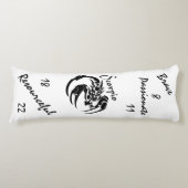 Scorpio Zodiac-symbool en -teken Lichaamskussen (Voorkant)