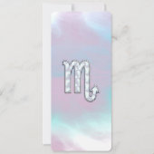 Scorpio Zodiac Symbool in moeder van parelstijl (Voorkant)