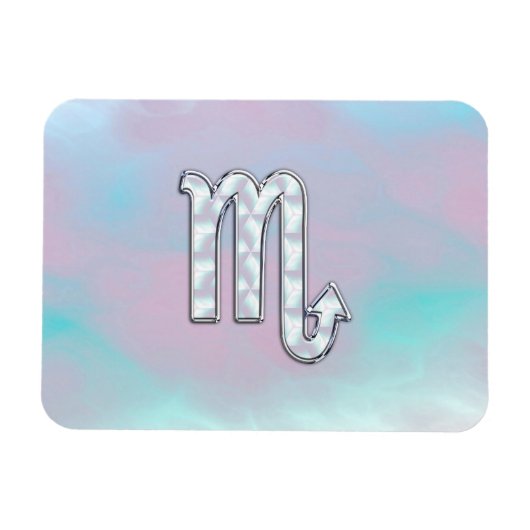 Scorpio Zodiac Symbool in moeder van parelstijl Magneet (Horizontaal)