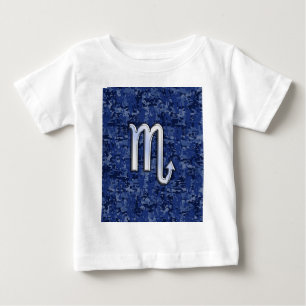 Scorpio Zodiac Symbool op Navy Blue Camo
