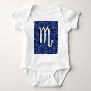 Scorpio Zodiac Symbool op Navy Blue Camo Romper