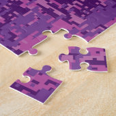 Scorpio Zodiac-symbool op roze digitale camo Legpuzzel (Zijkant)