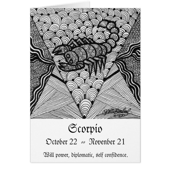 Scorpio    (Zodiac-teken) (Voorkant)