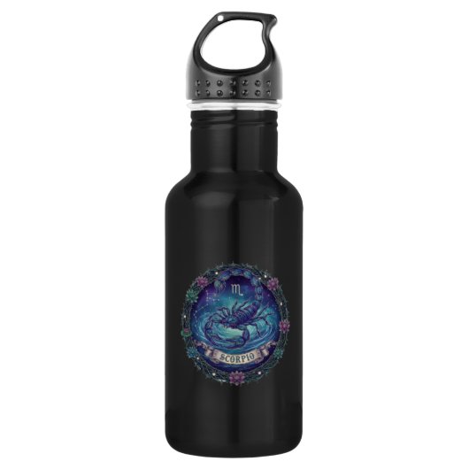 Scorpio Zodiac Water Bottle Waterfles (Voorkant)