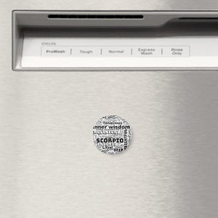 Scorpio Zodiac Word Cloud Inspiration Magneet
