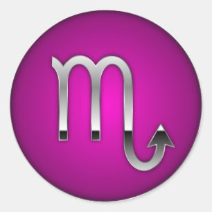 Scorpio - Zodiasymbool Ronde Sticker