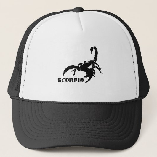 Scorpio - zwart trucker pet (Voorkant)