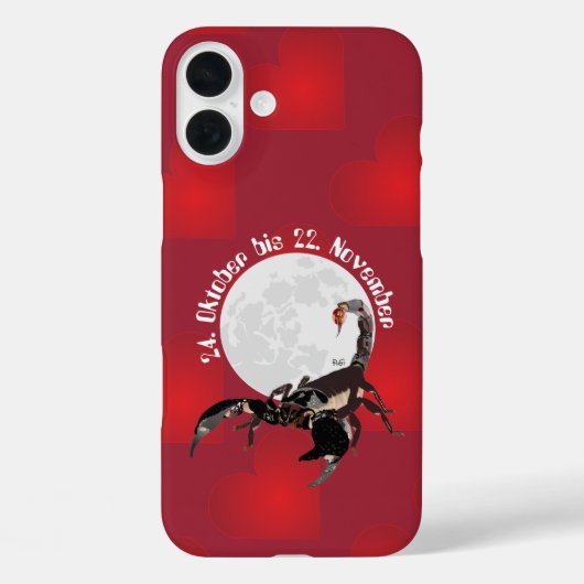 Scorpion 24 oct. - 22 nov. Coque Apple iPhone (Verso)