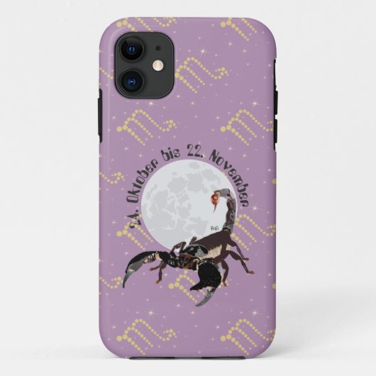Scorpion 24 oct. - 22 nov. Coque Apple iPhone (Dos)