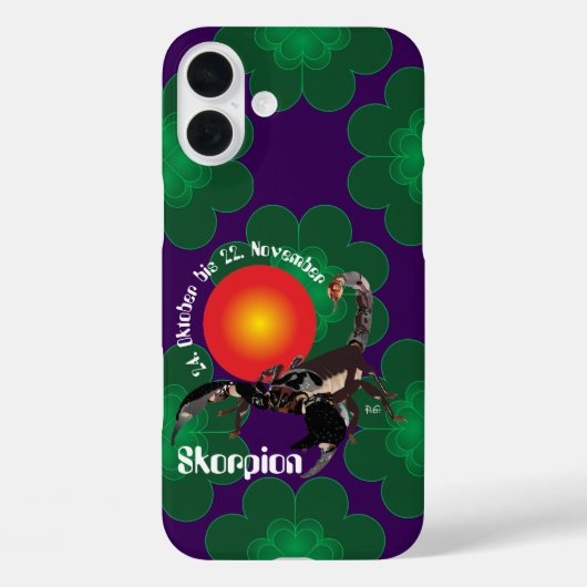 Scorpion 24 oct. au 22 nov. Coque iPhone (Verso)