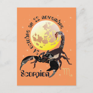 Scorpion 24 octobre au 22 novembre Cartes postales Briefkaart