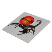 Scorpion Carreau photo en céramique (Côté)