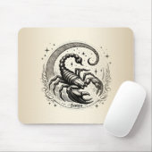 Scorpion Crescent Moon Astrologie Zodiac Schorpioe Muismat (Met muis)