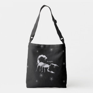 Scorpion Design Black Crossbody Tas