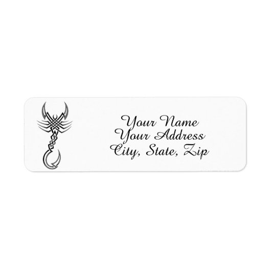 Scorpion Etiket (Voorkant)
