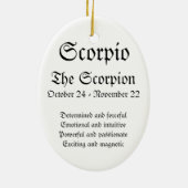 Scorpion - filles de zodiaque - ornement (Dos)