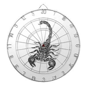 Scorpion-illustratie van Vintage 1800 - Scorpions Dartbord
