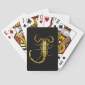 Scorpion in Gold-speelkaarten Pokerkaarten (Achterkant)