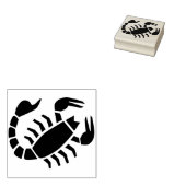 scorpion - kunststempel rubberstempel (Gestempeld)