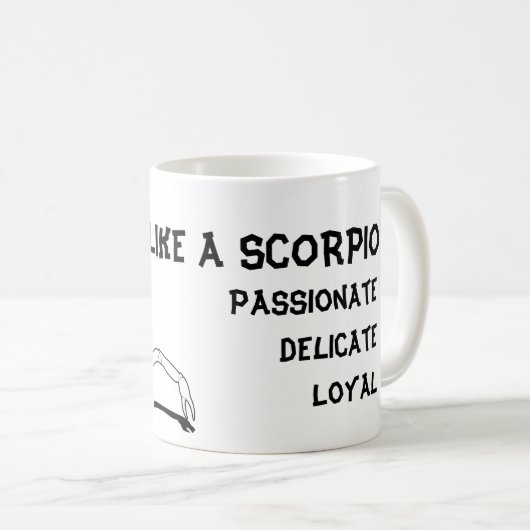Scorpion Mok/kopje koffie Mok (Voorkant rechts)