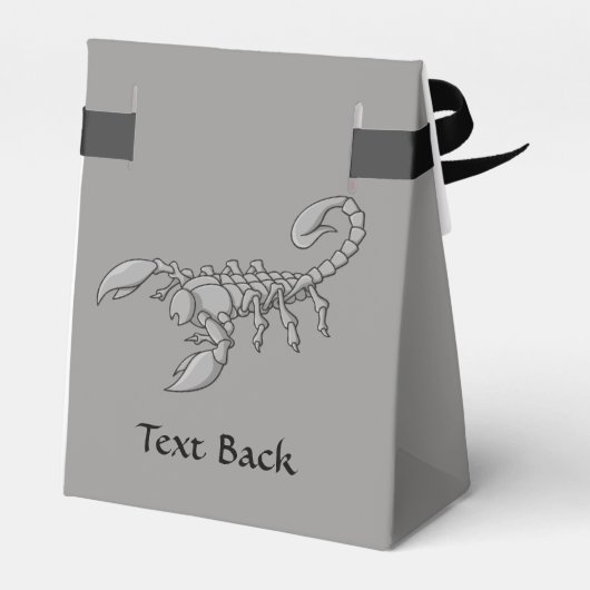Scorpion-pictogram Bedankdoosjes (Achterkant)