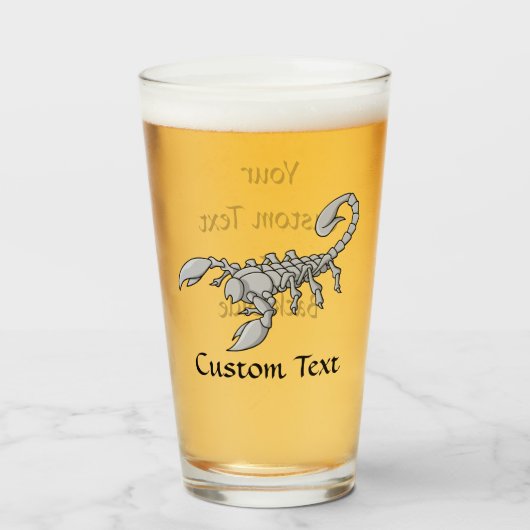 Scorpion-pictogram Glas (Voorkant gevuld)