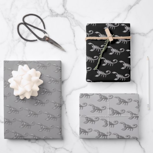 Scorpion-pictogram Inpakpapier Vel (Voorkant)