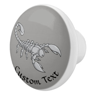 Scorpion-pictogram Keramische Knop