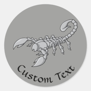 Scorpion-pictogram Ronde Sticker