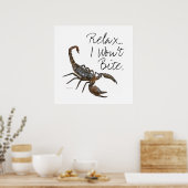 Scorpion "Relax... Poster "I Won t Bite" (Cuisine)