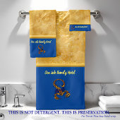 scorpion romantique Gold venimeux avec bleu