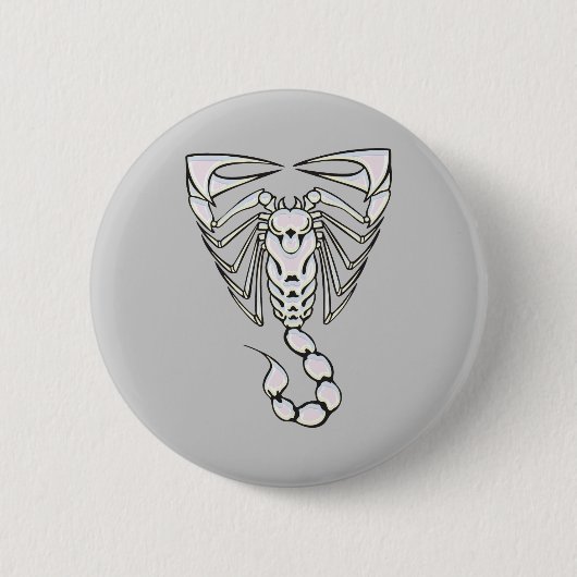 Scorpion Ronde Button 5,7 Cm (Voorkant)