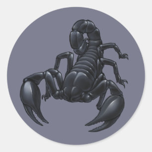 Scorpion Ronde Sticker
