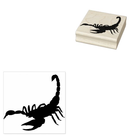 Scorpion Rubberstempel (Gestempeld)