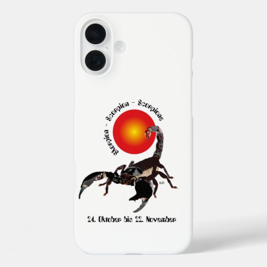 Scorpion - Signe du zodiaque Coque iPhone (Verso)