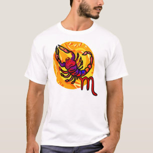 Scorpion stijl 1970s met symbool t-shirt