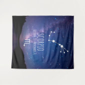 Scorpion | Tapisserie d'astrologie personnalisée (Devant (Horizontal))