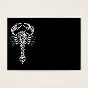 Scorpion tribal blanc complexe