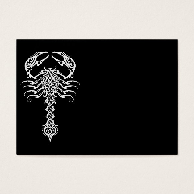 Scorpion Tribal Blanc complexe (Devant)