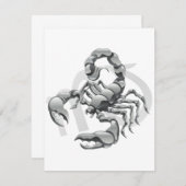 Scorpion-uitnodigingen Kaart (Voorkant / Achterkant)