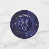 Scorpion Zodiac Design Table Confetti (Petit recto)