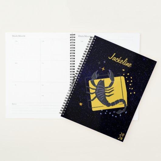 Scorpion Zodiac Modern Galaxy Sky Star Planner (Display)