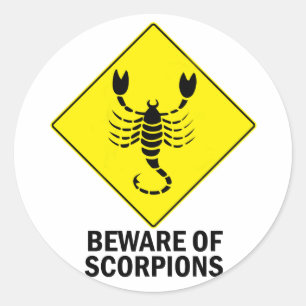 Scorpions Ronde Sticker