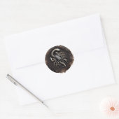 Scorpius Zodiac Graphic Ronde Sticker (Envelop)