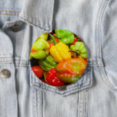 Scotch Bonnet Chili Peppers Ronde Button 4,0 Cm (In situ)