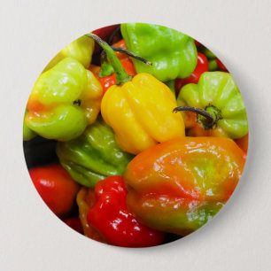 Scotch Bonnet Chili Peppers Ronde Button 4,0 Cm
