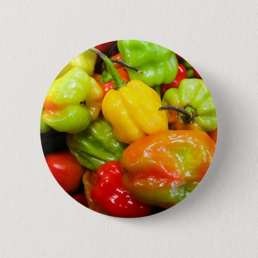 Scotch Bonnet Chili Peppers Ronde Button 5,7 Cm (Voorkant)