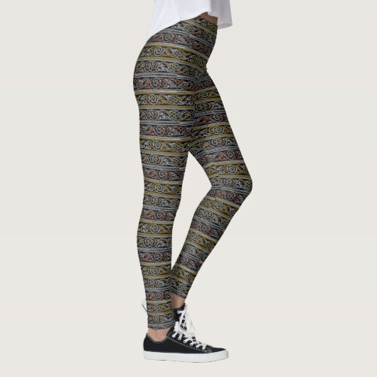 Scotch Irish Celtic Design Stripe Print Leggings (Rechts)