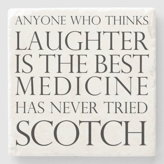 Scotch Laughter Marble Onderzetter (Voorkant)